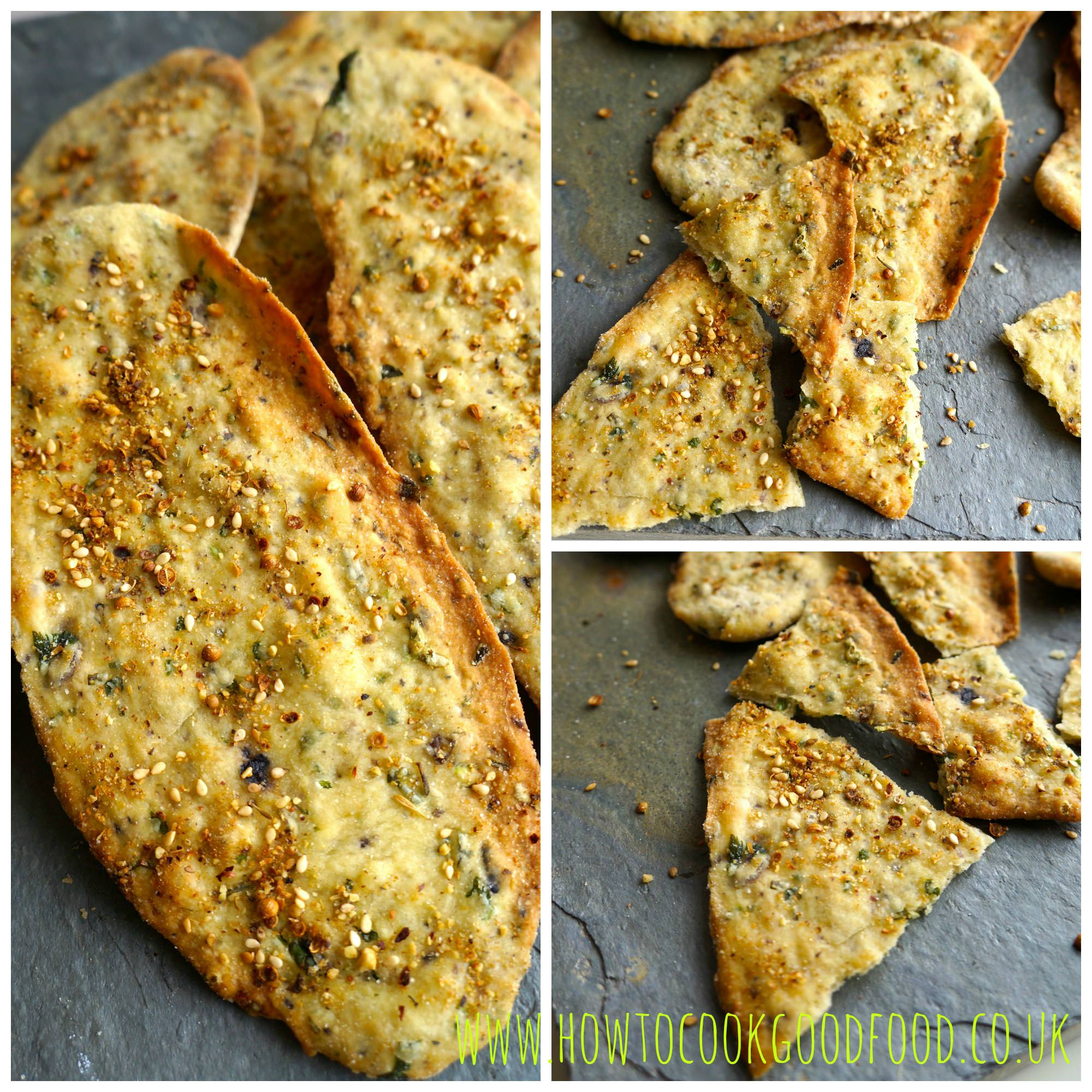 fresh herb and tapenade flatbreads