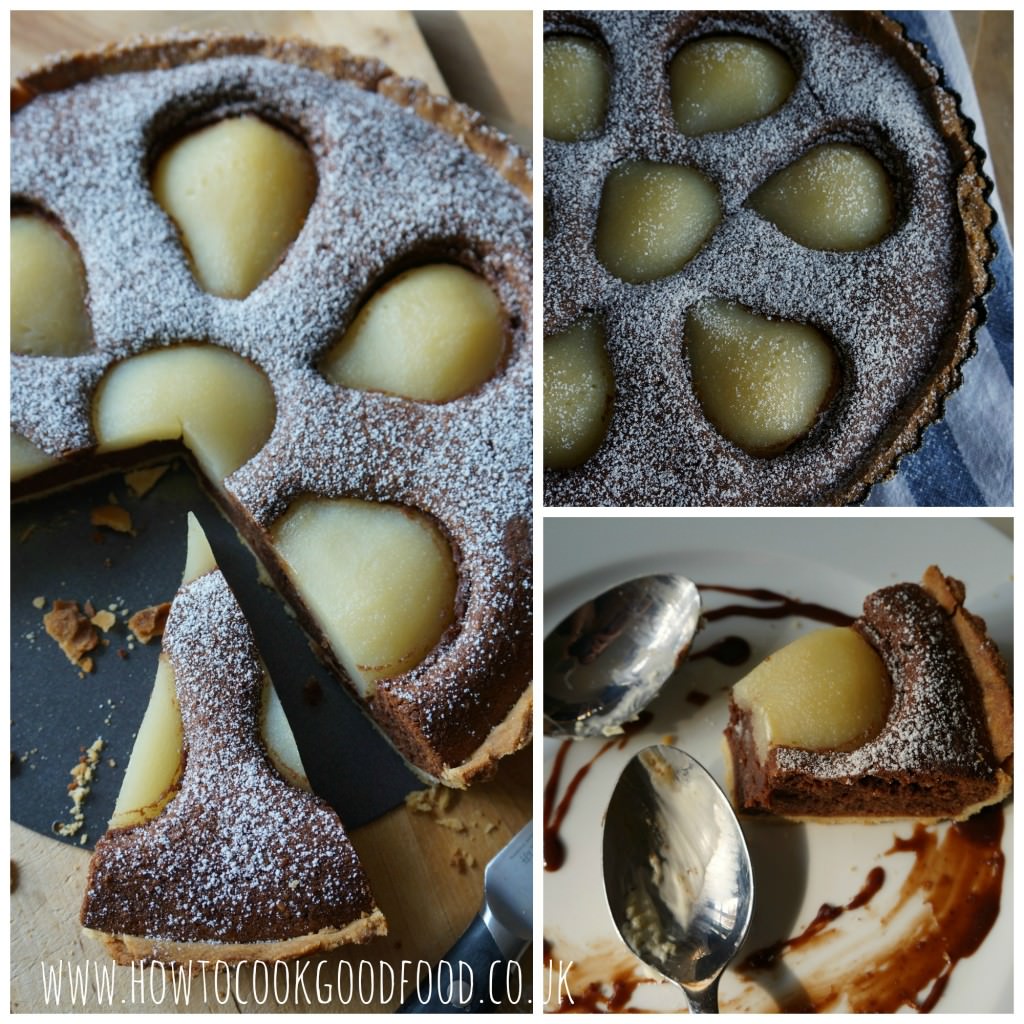 Chocolate pear & hazelnut tart hazelnut tart