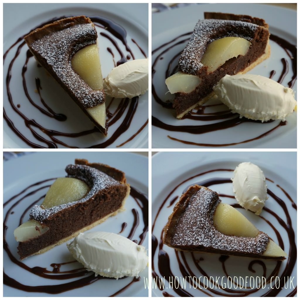 Chocolate pear & hazelnut tart hazelnut tart