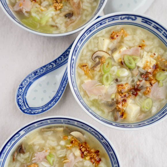 asian style rice soup